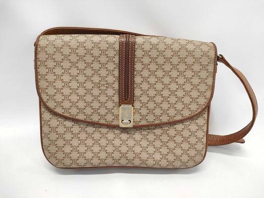 CELINE Macadam PVC Triomphe Shoulder Bag