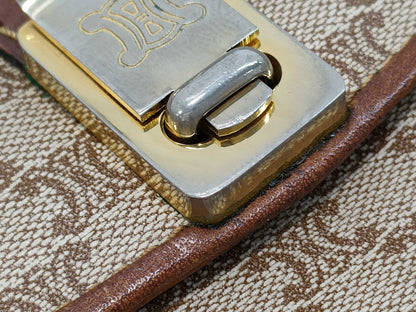 CELINE Macadam PVC Triomphe Shoulder Bag