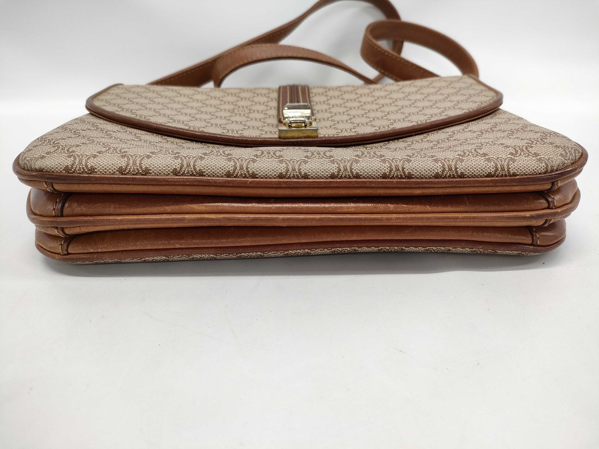 CELINE Macadam PVC Triomphe Shoulder Bag