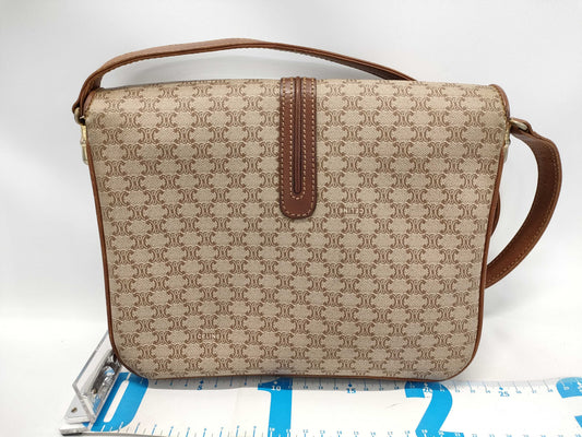 CELINE Macadam PVC Triomphe Shoulder Bag