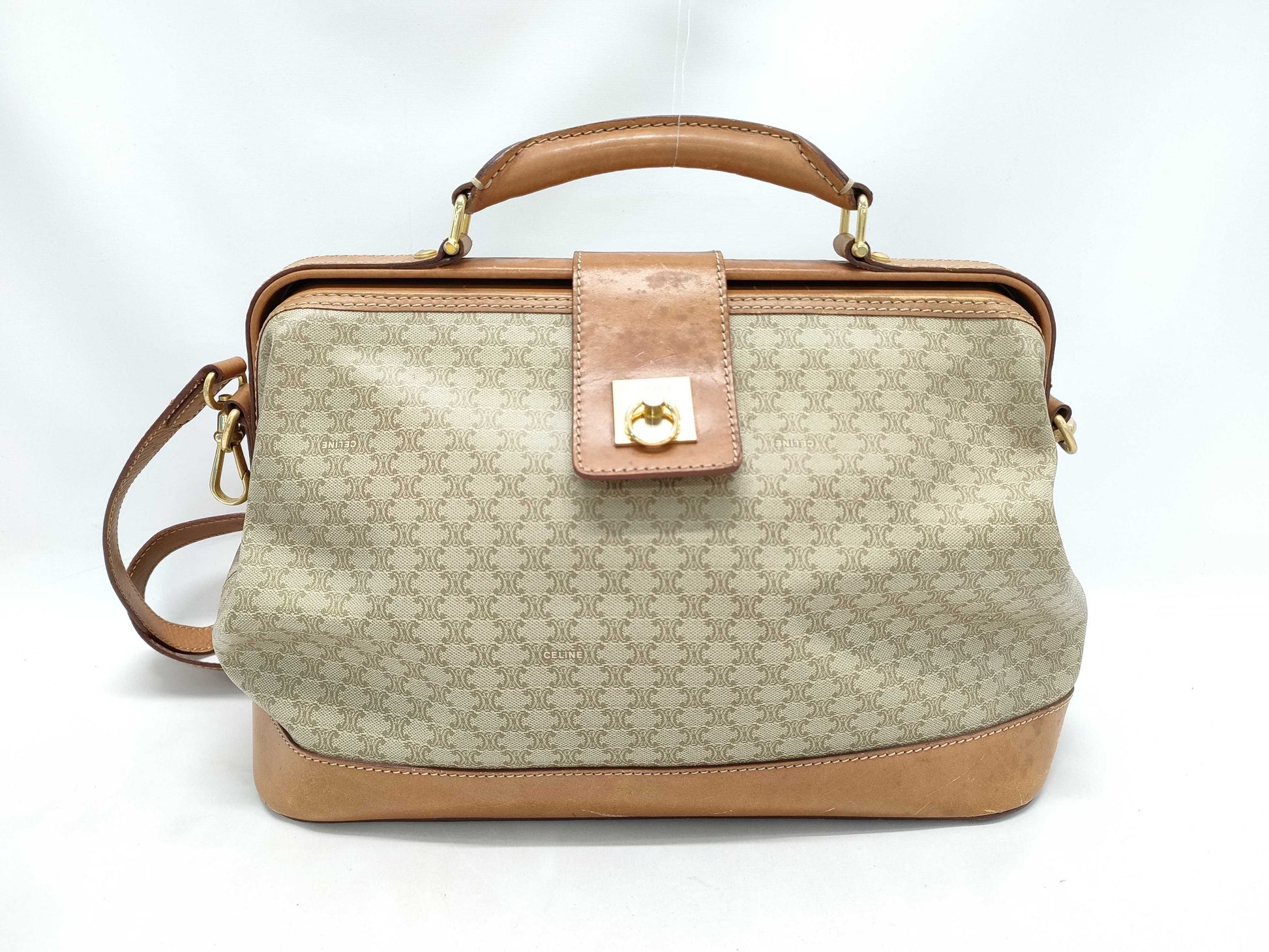 CELINE Macadam Gancini Shoulder Bag 2-Way Shoulder Bag Handbag