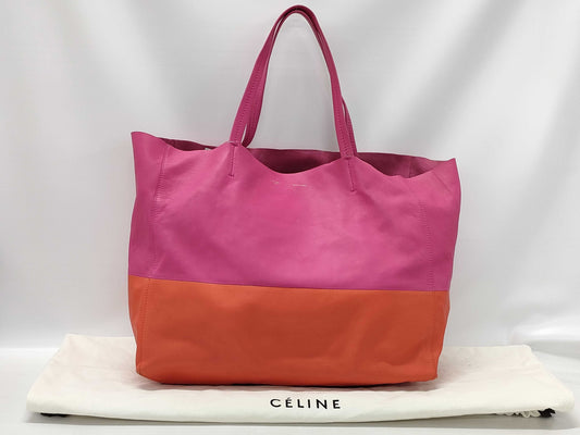 CELINE Horizontal Cabas Two-Tone Tote Bag