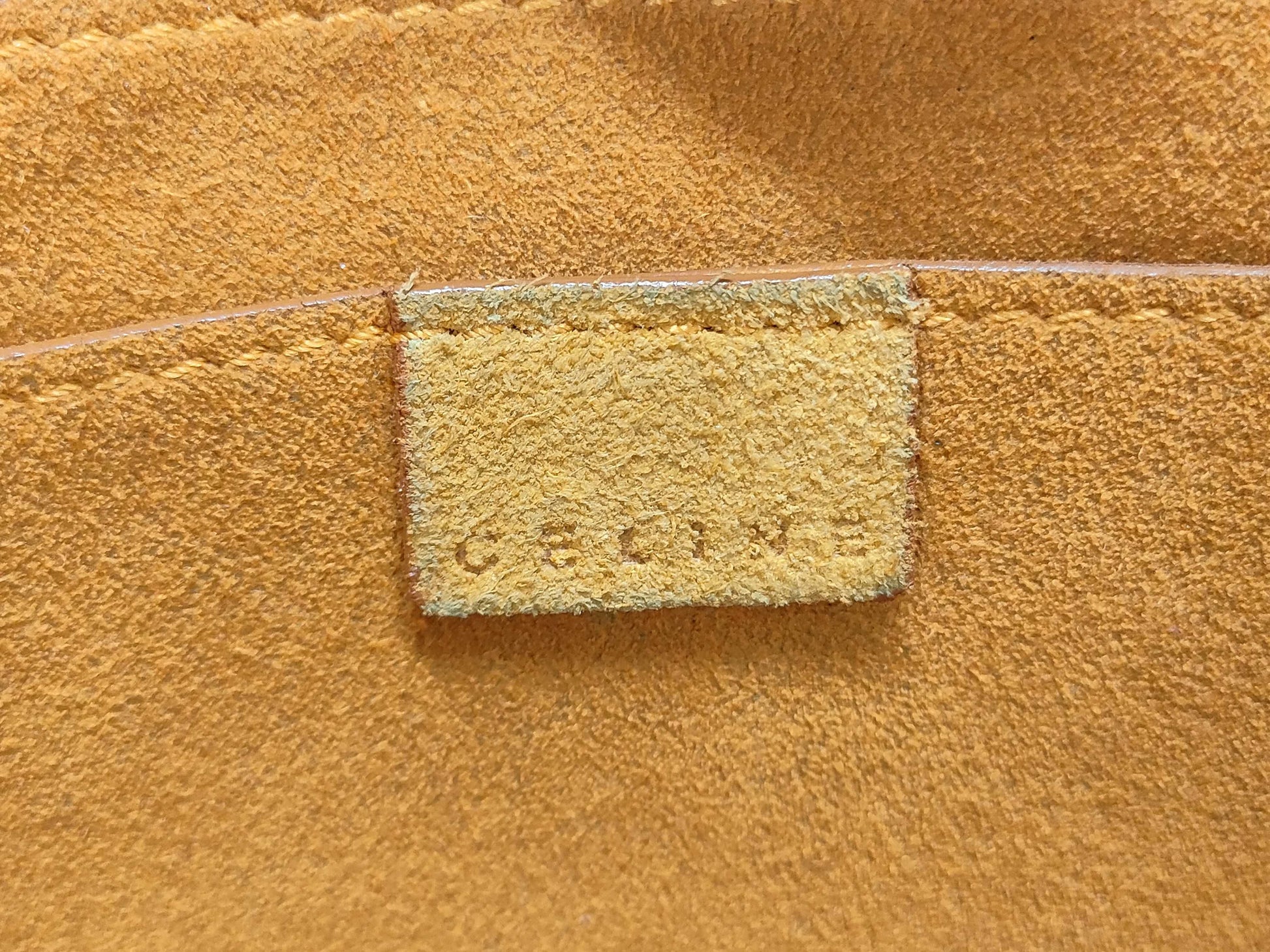 CELINE Boogie Bag Studded Triomphe Suede Handbag