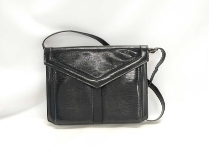 Yves Saint Laurent Lizard Leather Shoulder Bag