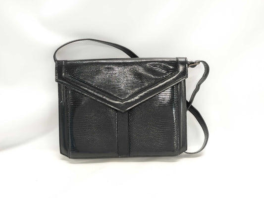 Yves Saint Laurent Lizard Leather Shoulder Bag