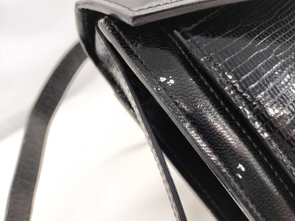 Yves Saint Laurent Lizard Leather Shoulder Bag