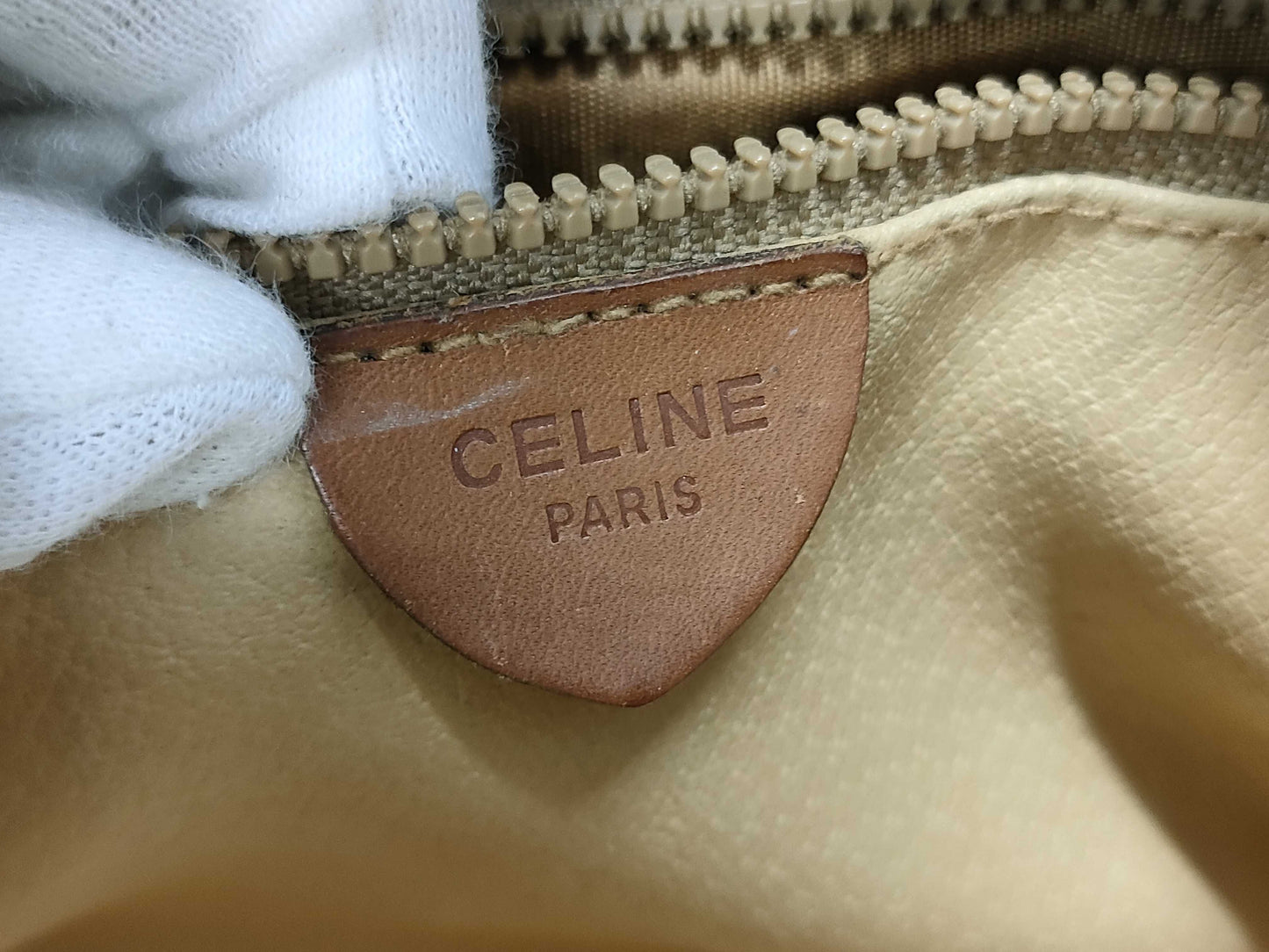 CELINE Macadam PVC Triomphe Shoulder Bag