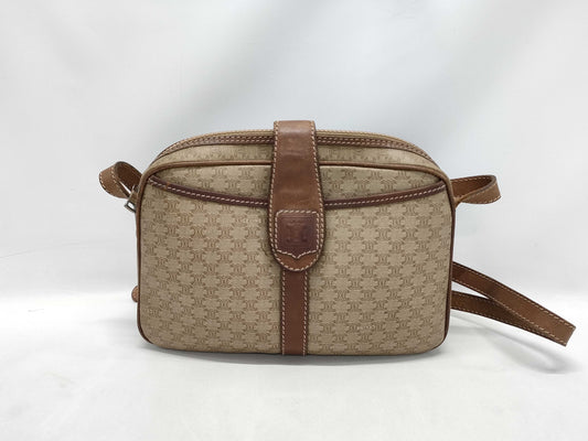 CELINE Macadam PVC Triomphe Shoulder Bag