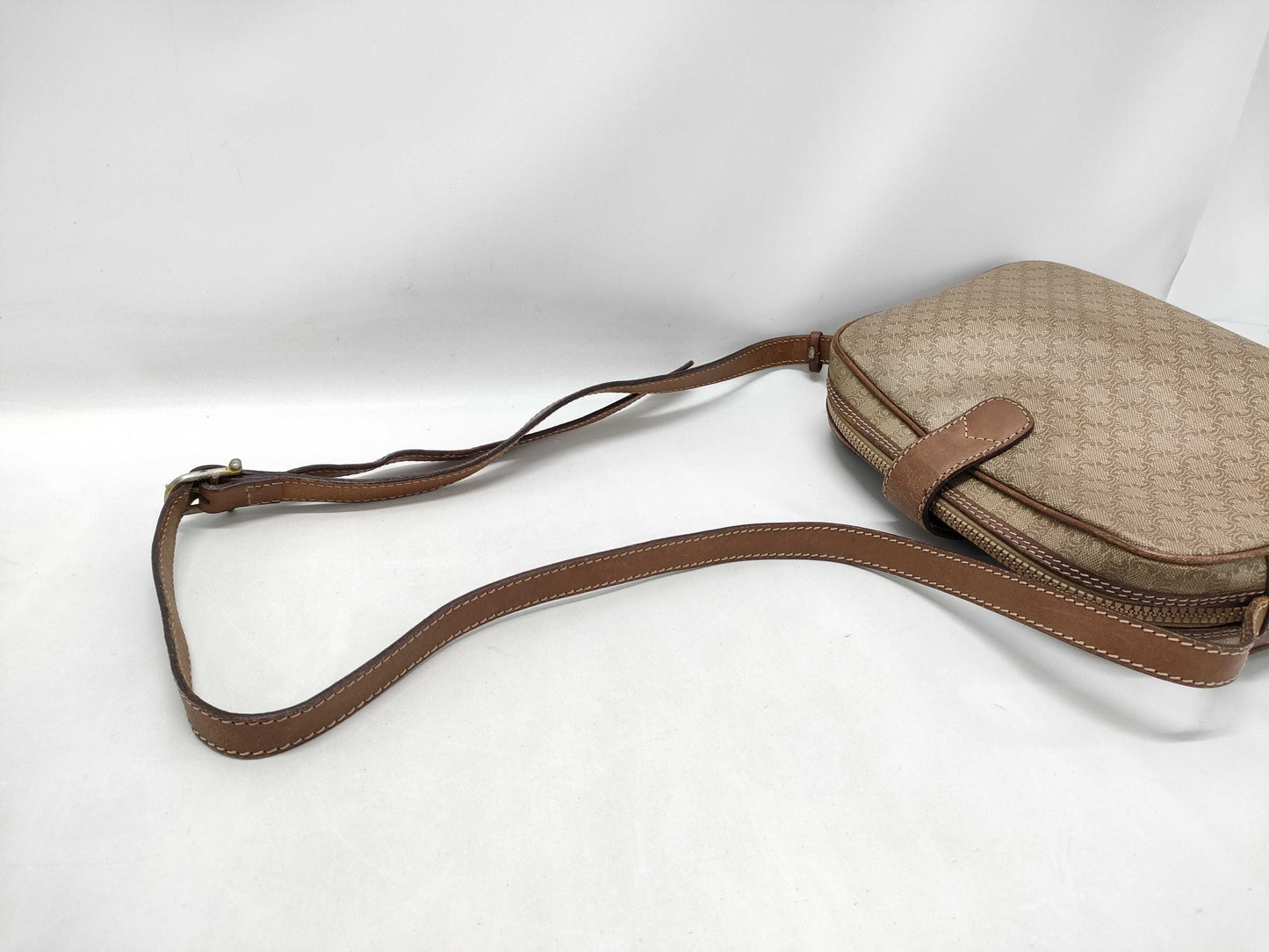 CELINE Macadam PVC Triomphe Shoulder Bag
