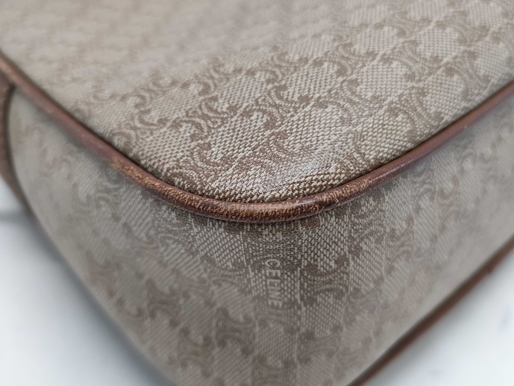 CELINE Macadam PVC Triomphe Shoulder Bag