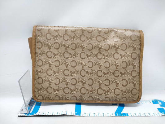 CELINE C Macadam PVC Carriage Hardware Second Bag Clutch Bag