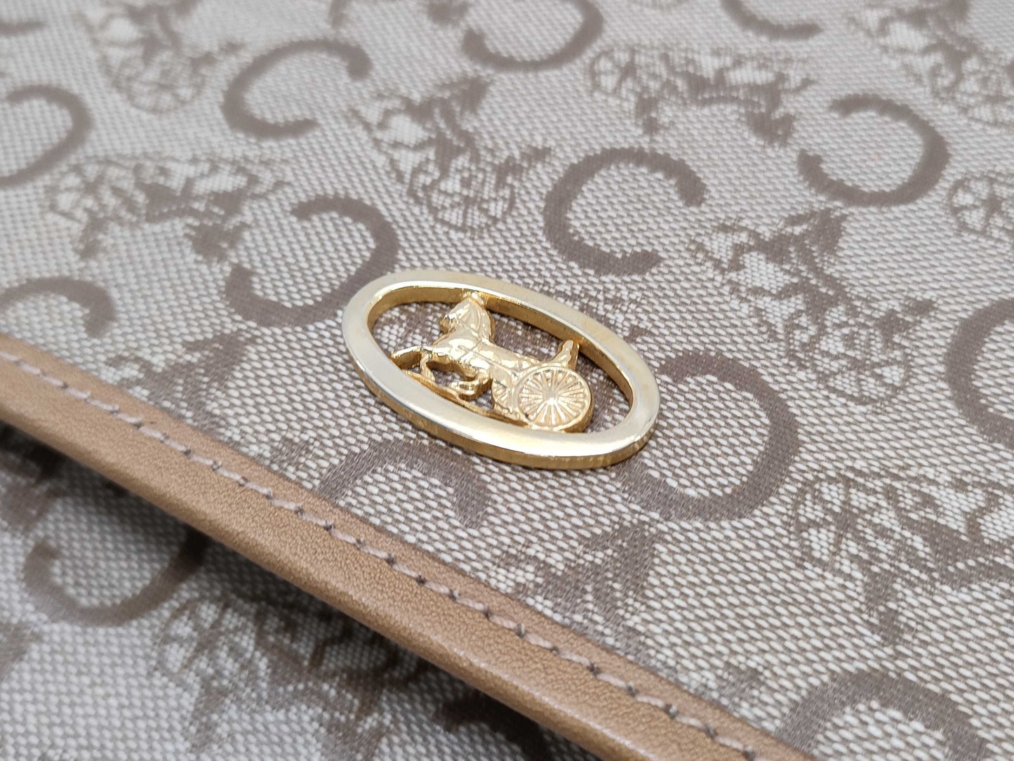 CELINE C Macadam PVC Carriage Hardware Second Bag Clutch Bag