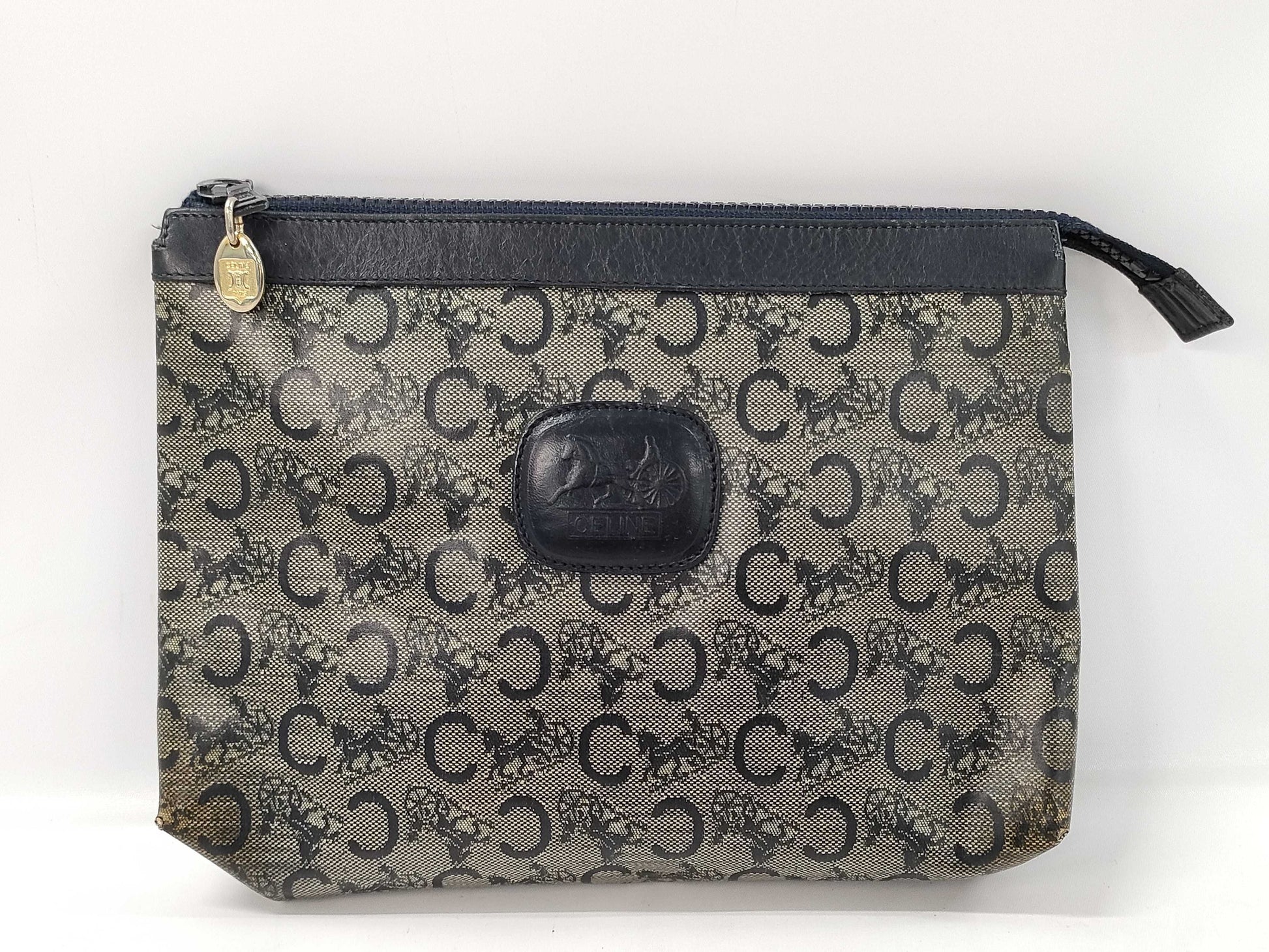 CELINE Carriage C Macadam Second Bag PVC Clutch Bag Second Bag