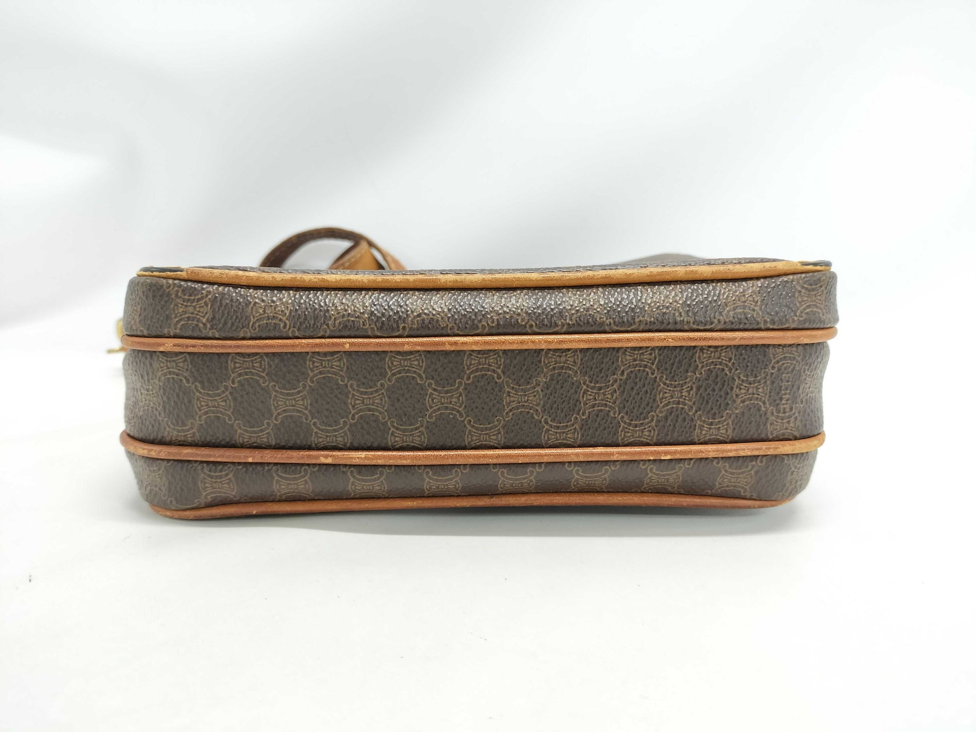 CELINE Triomphe Hardware Macadam PVC Shoulder Bag