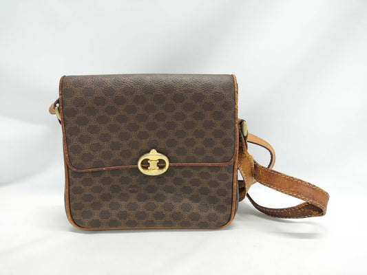 CELINE Triomphe Hardware Macadam PVC Shoulder Bag