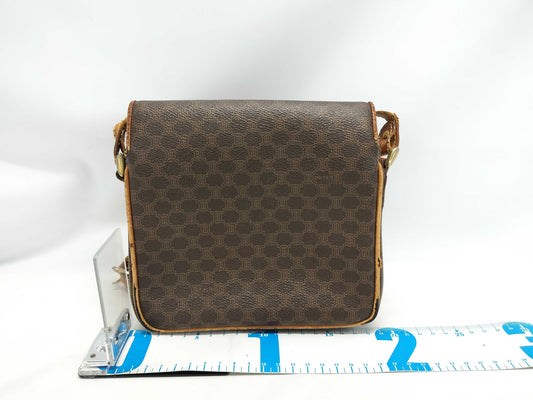 CELINE Triomphe Hardware Macadam PVC Shoulder Bag