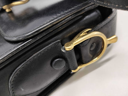 CELINE Carriage Hardware Leather Shoulder Bag