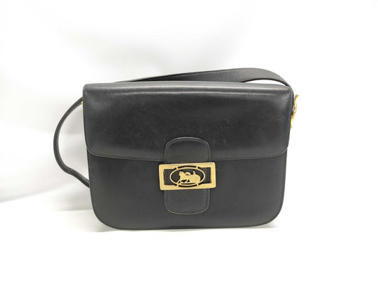 CELINE Carriage Hardware Leather Shoulder Bag