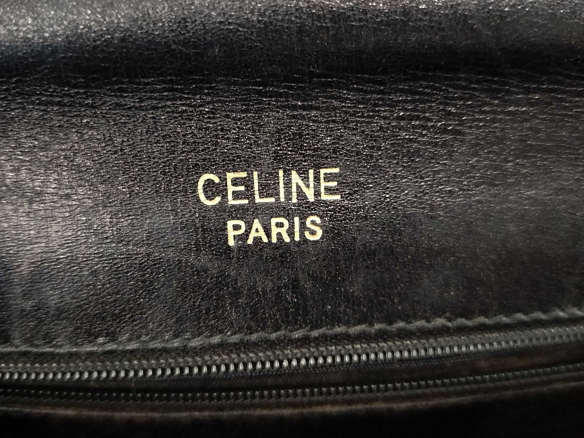 CELINE Carriage Hardware Leather Shoulder Bag