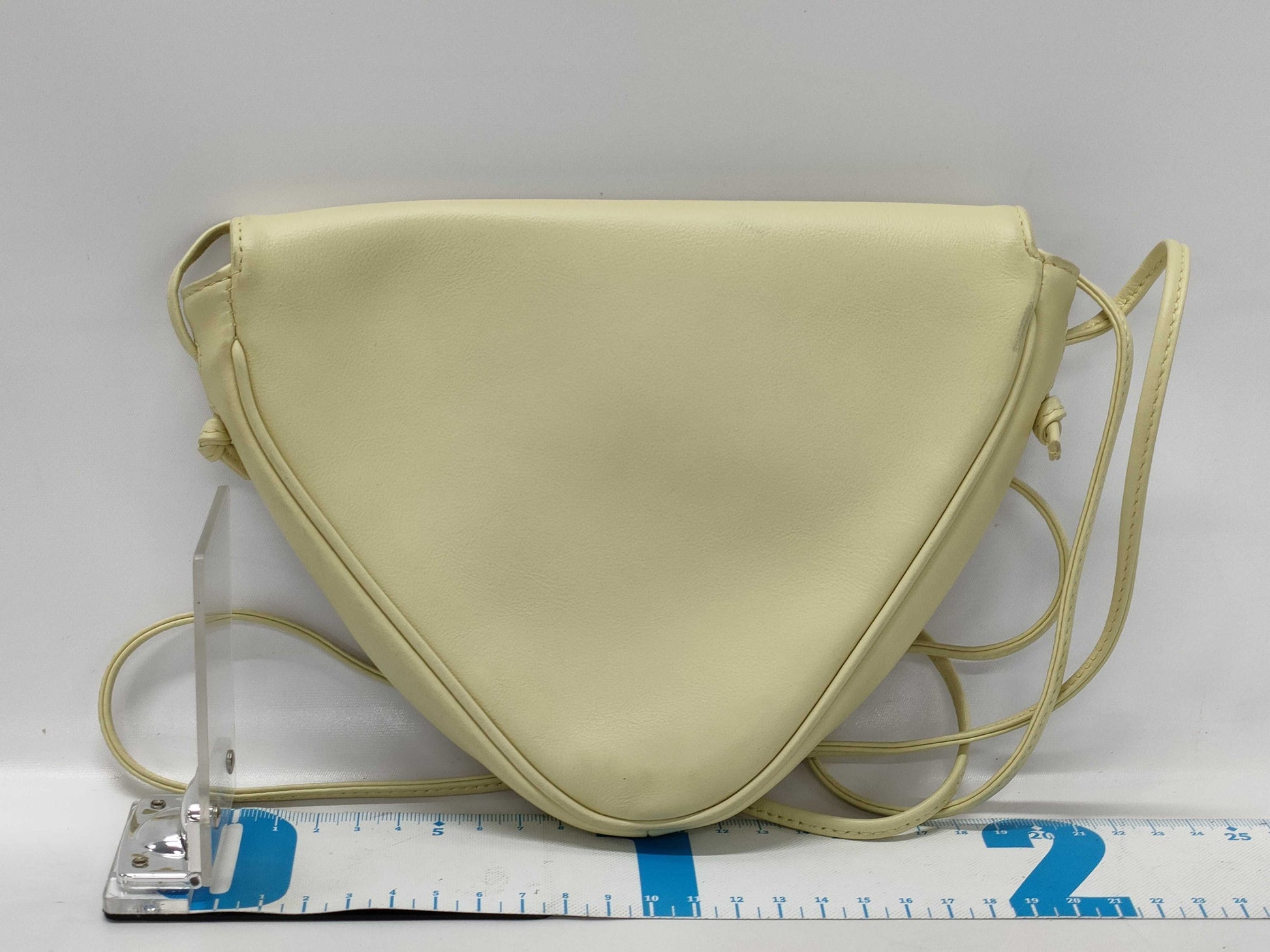 CELINE Triangle Logo Leather Shoulder Bag W-CU-3252