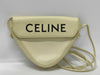 CELINE Triangle Logo Leather Shoulder Bag W-CU-3252
