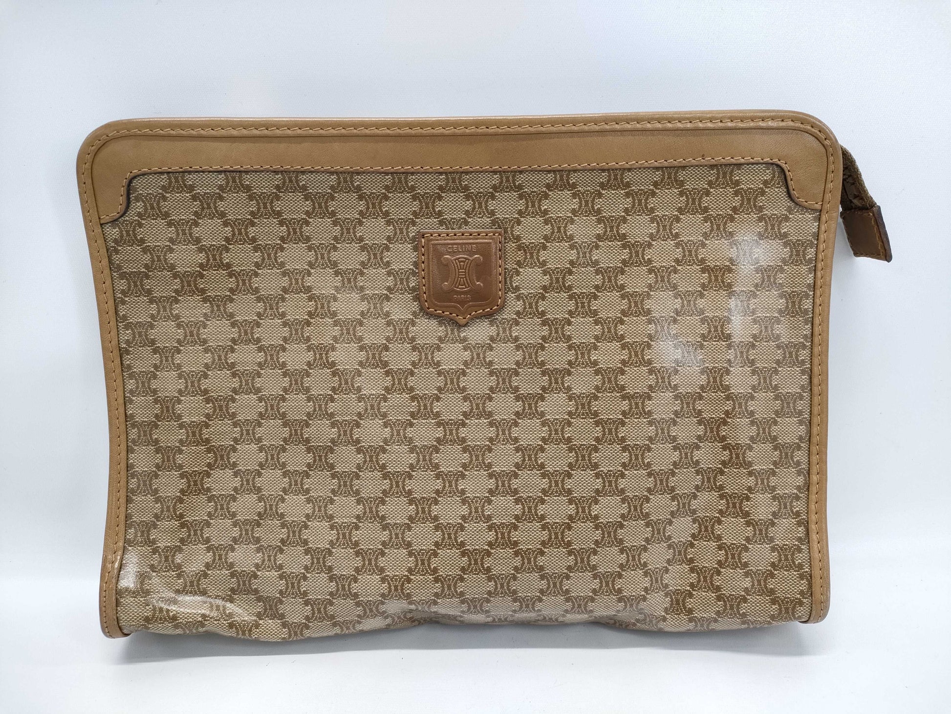 CELINE Macadam PVC Triomphe Clutch Bag Second Bag