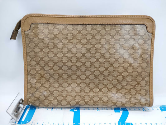 CELINE Macadam PVC Triomphe Clutch Bag Second Bag