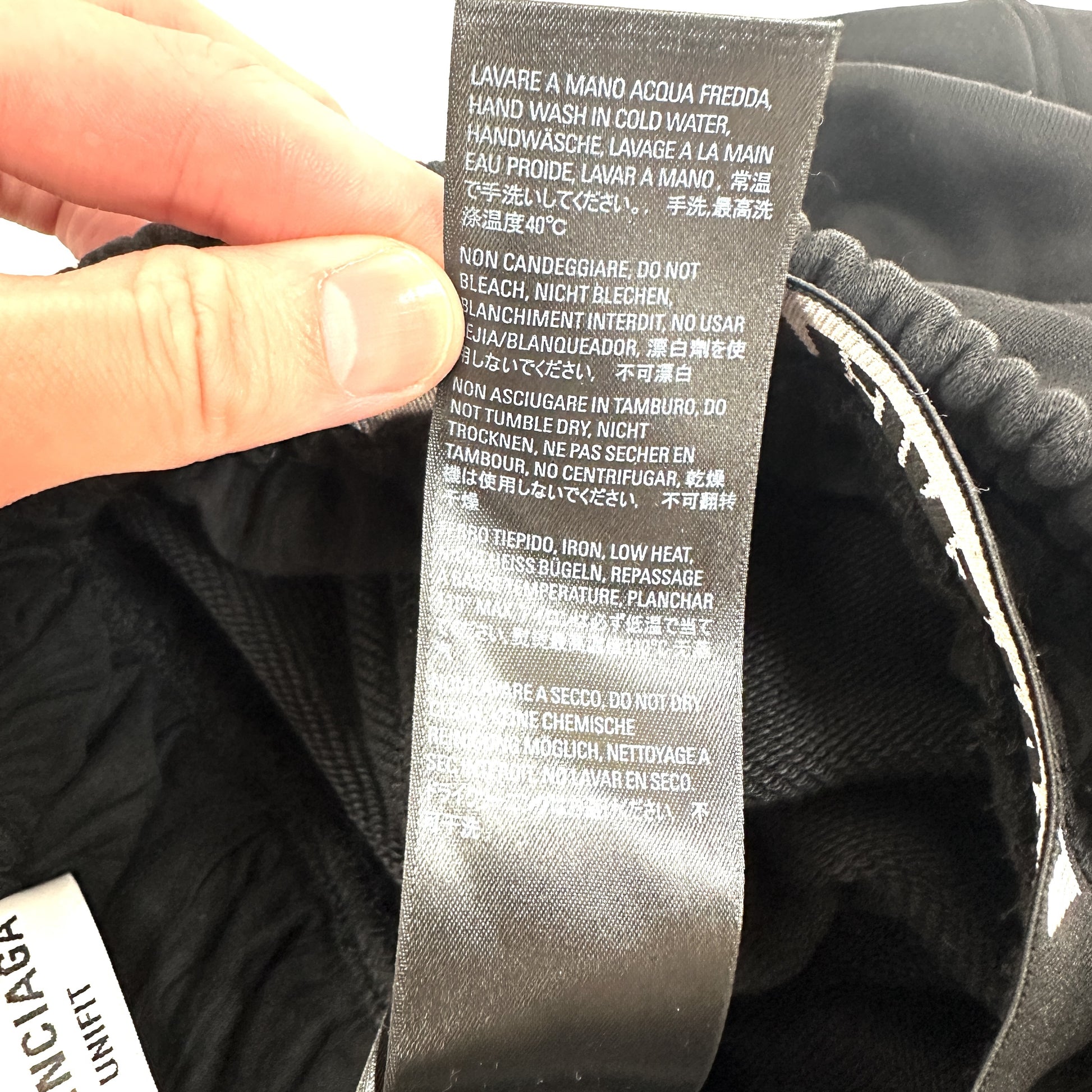 BALENCIAGA Layered Sweatpants, Wide Wash, 2021, XS