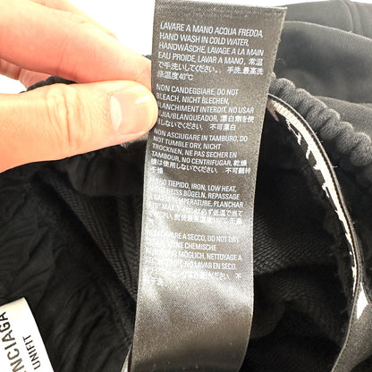 BALENCIAGA Layered Sweatpants, Wide Wash, 2021, XS