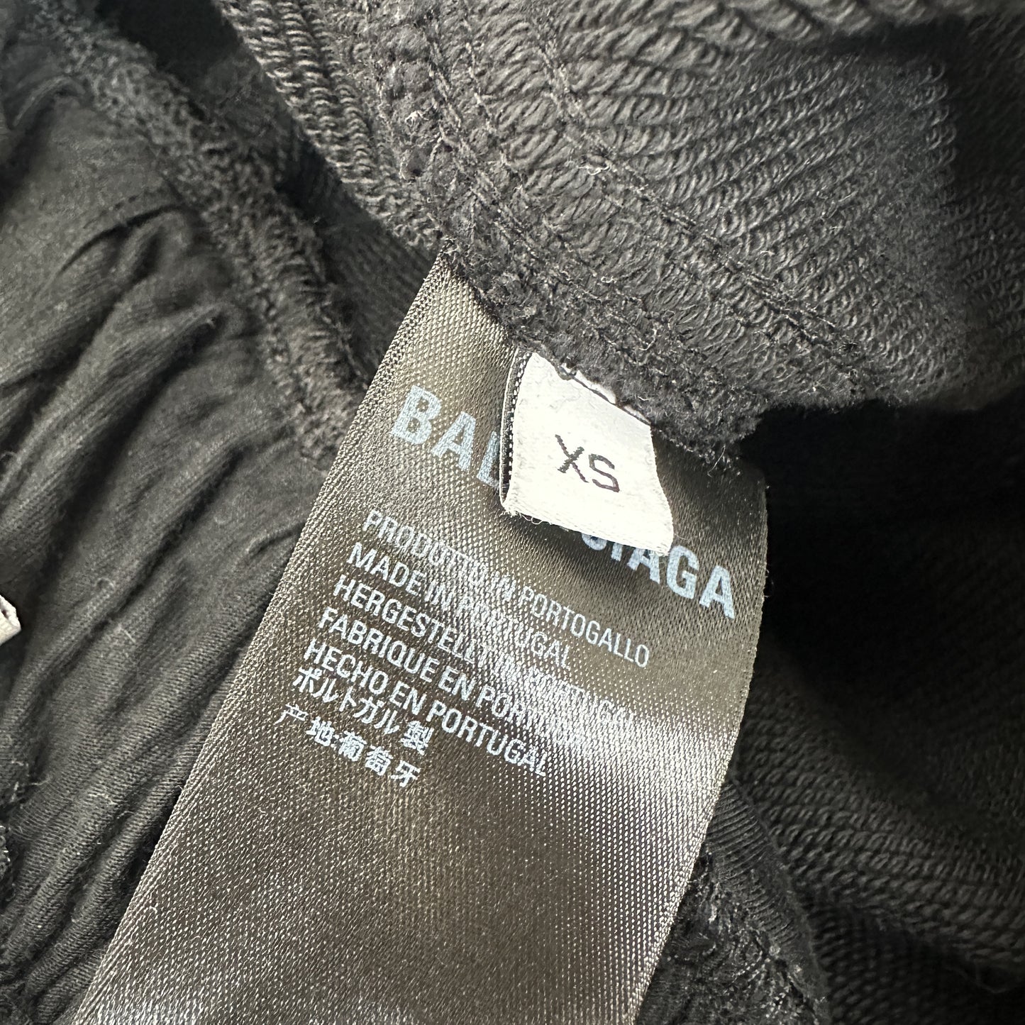 BALENCIAGA Layered Sweatpants, Wide Wash, 2021, XS