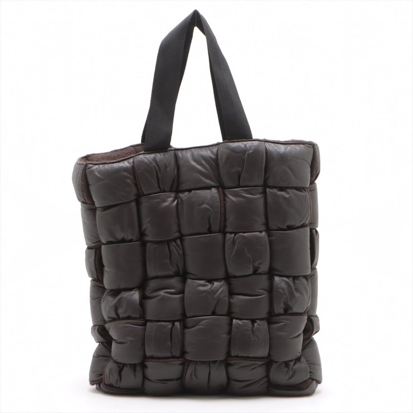 BOTTEGA VENETA Padded Tech Quilted Cassette The Arco Tote Bag Maxi Intrecciato Black Tote Bag