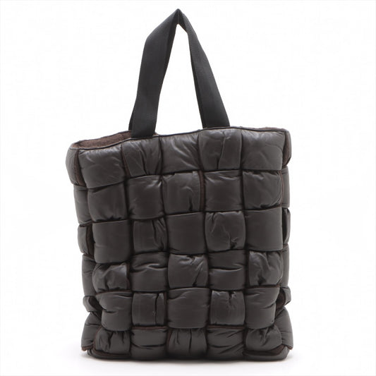 BOTTEGA VENETA Padded Tech Quilted Cassette The Arco Tote Bag Maxi Intrecciato Black Tote Bag