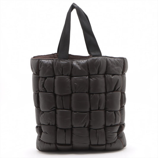 BOTTEGA VENETA Padded Tech Quilted Cassette The Arco Tote Bag Maxi Intrecciato Black Tote Bag