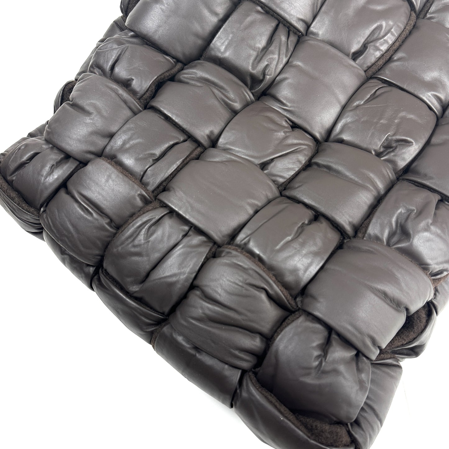 BOTTEGA VENETA Padded Tech Quilted Cassette The Arco Tote Bag Maxi Intrecciato Black Tote Bag