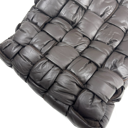 BOTTEGA VENETA Padded Tech Quilted Cassette The Arco Tote Bag Maxi Intrecciato Black Tote Bag