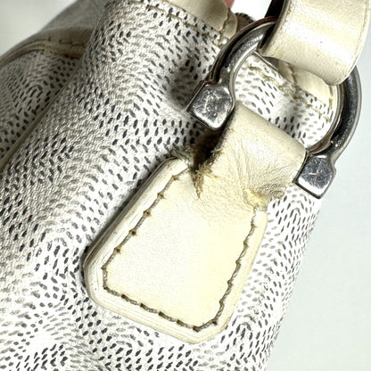 GOYARD Cup Vert PM Shoulder Bag, Herringbone, White