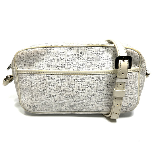 GOYARD Cup Vert PM Shoulder Bag, Herringbone, White