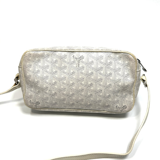 GOYARD Cup Vert PM Shoulder Bag, Herringbone, White