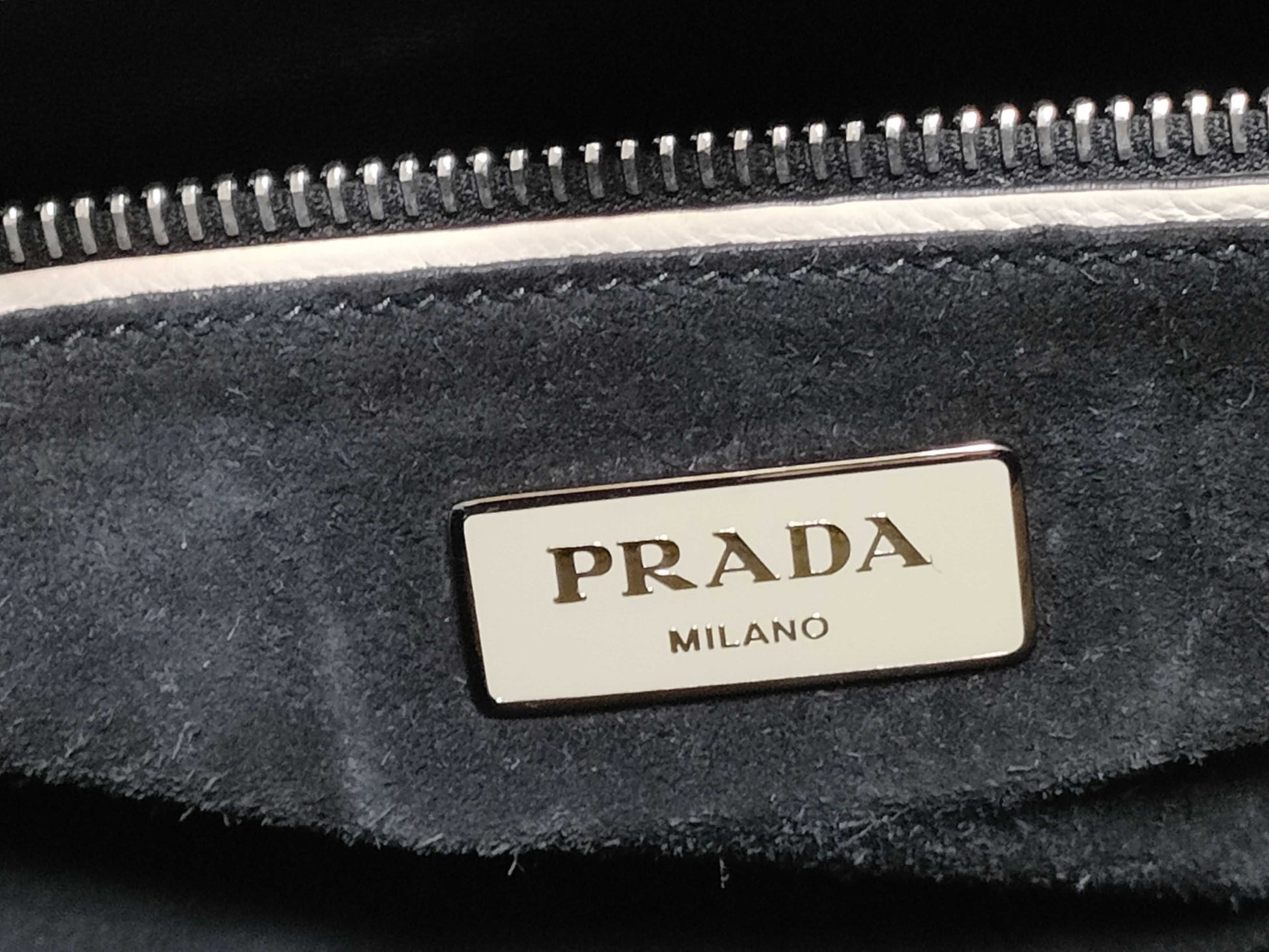 PRADA SG-Prada Leather 2-way Handbag Beige BN2619 Handbag