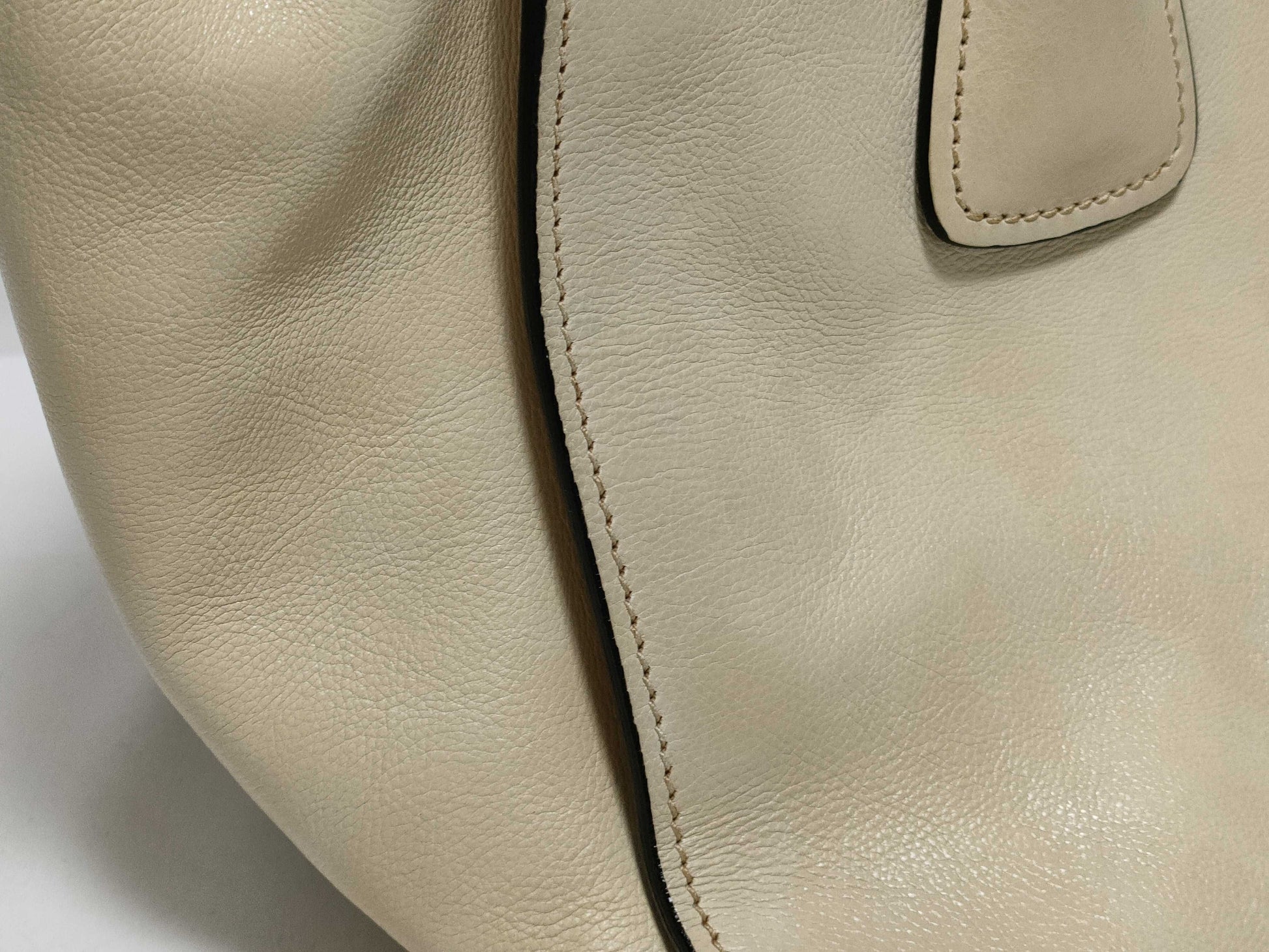 PRADA SG-Prada Leather 2-way Handbag Beige BN2619 Handbag