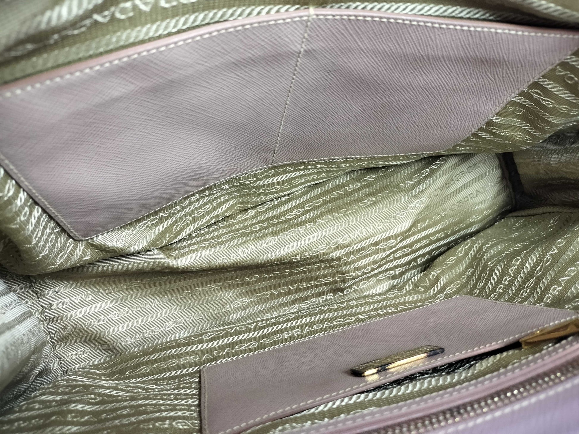 PRADA SG-Prada Saffiano Lux Purple Handbag Leather Pink Handbag