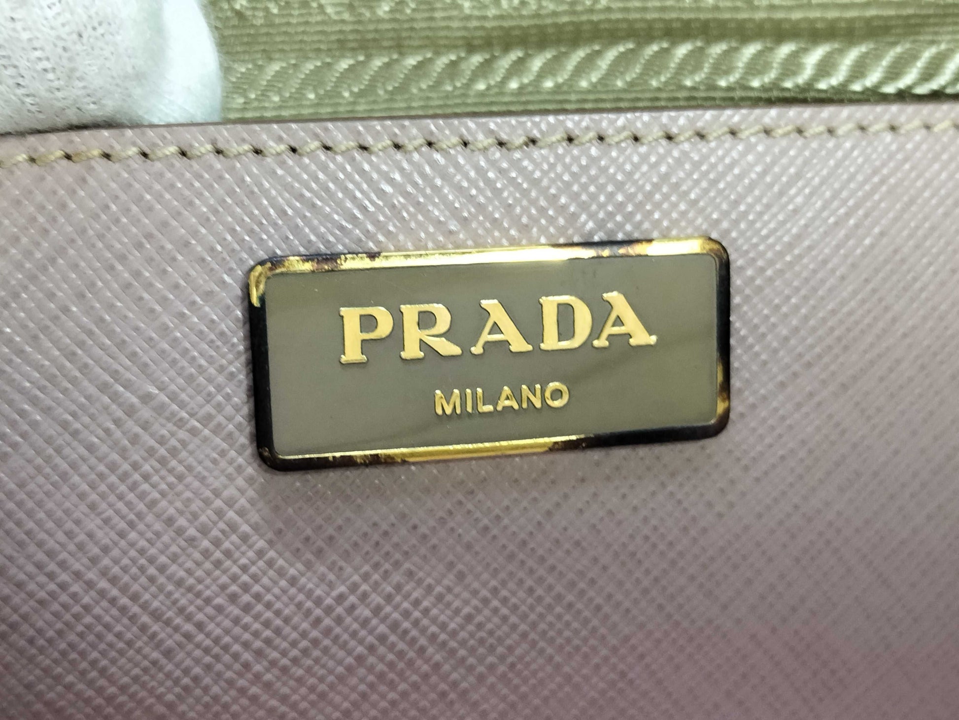 PRADA SG-Prada Saffiano Lux Purple Handbag Leather Pink Handbag