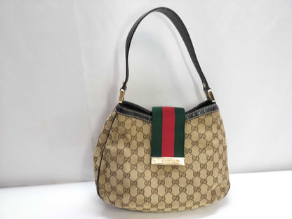 GUCCI GG Canvas SG-Gucci GG Canvas Sherry Line Shoulder Bag Beige 233608 Shoulder Bag