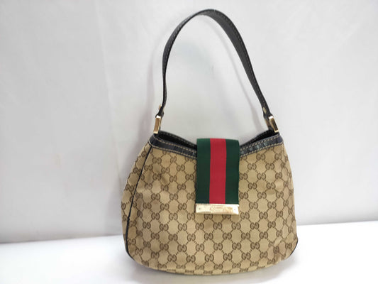 GUCCI GG Canvas SG-Gucci GG Canvas Sherry Line Shoulder Bag Beige 233608 Shoulder Bag