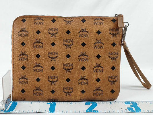 MCM SG-MCM Leather Clutch bag Brown Second bag