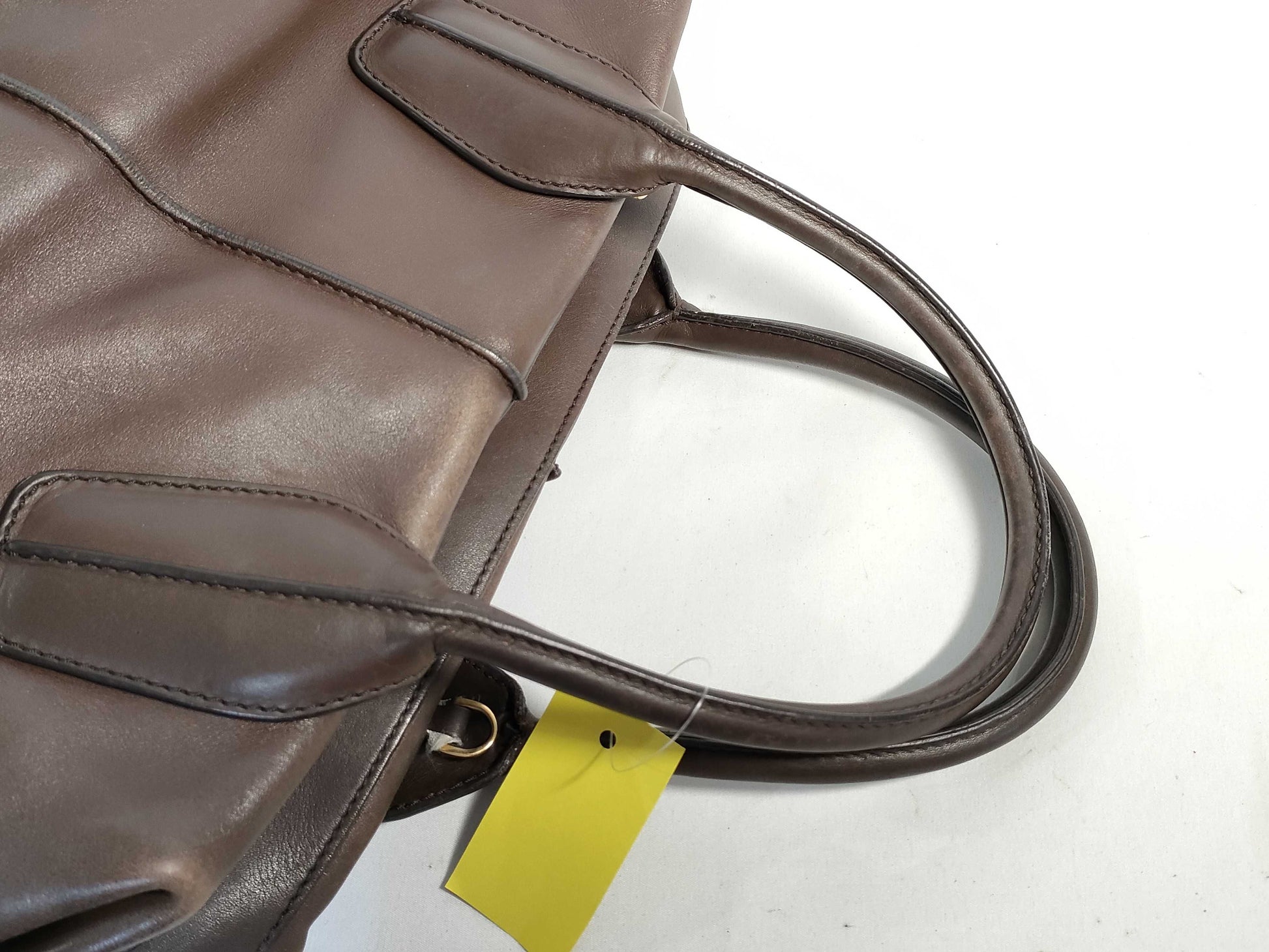 TOD'S SG-Tods leather tote brown tote bag
