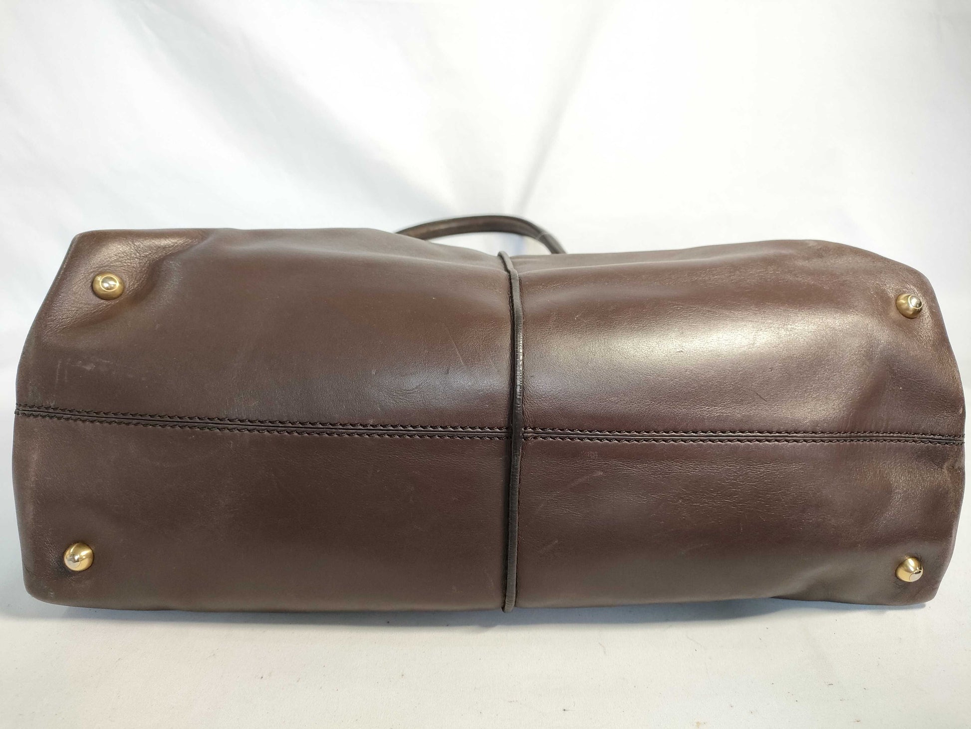 TOD'S SG-Tods leather tote brown tote bag