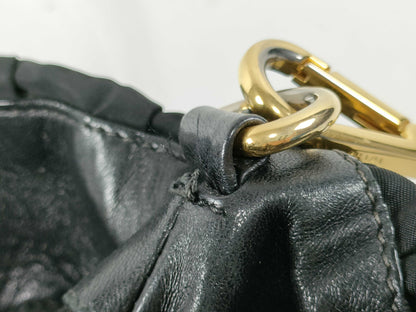 PRADA ID-Prada Canvas Vintage Black Totebag Handbag