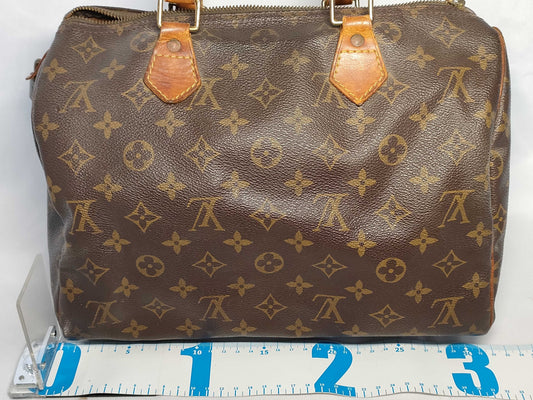LOUIS VUITTON M41526 Monogram Louis Vuitton Monogram Speedy 30 M41526 SP0906 Brown Handbag