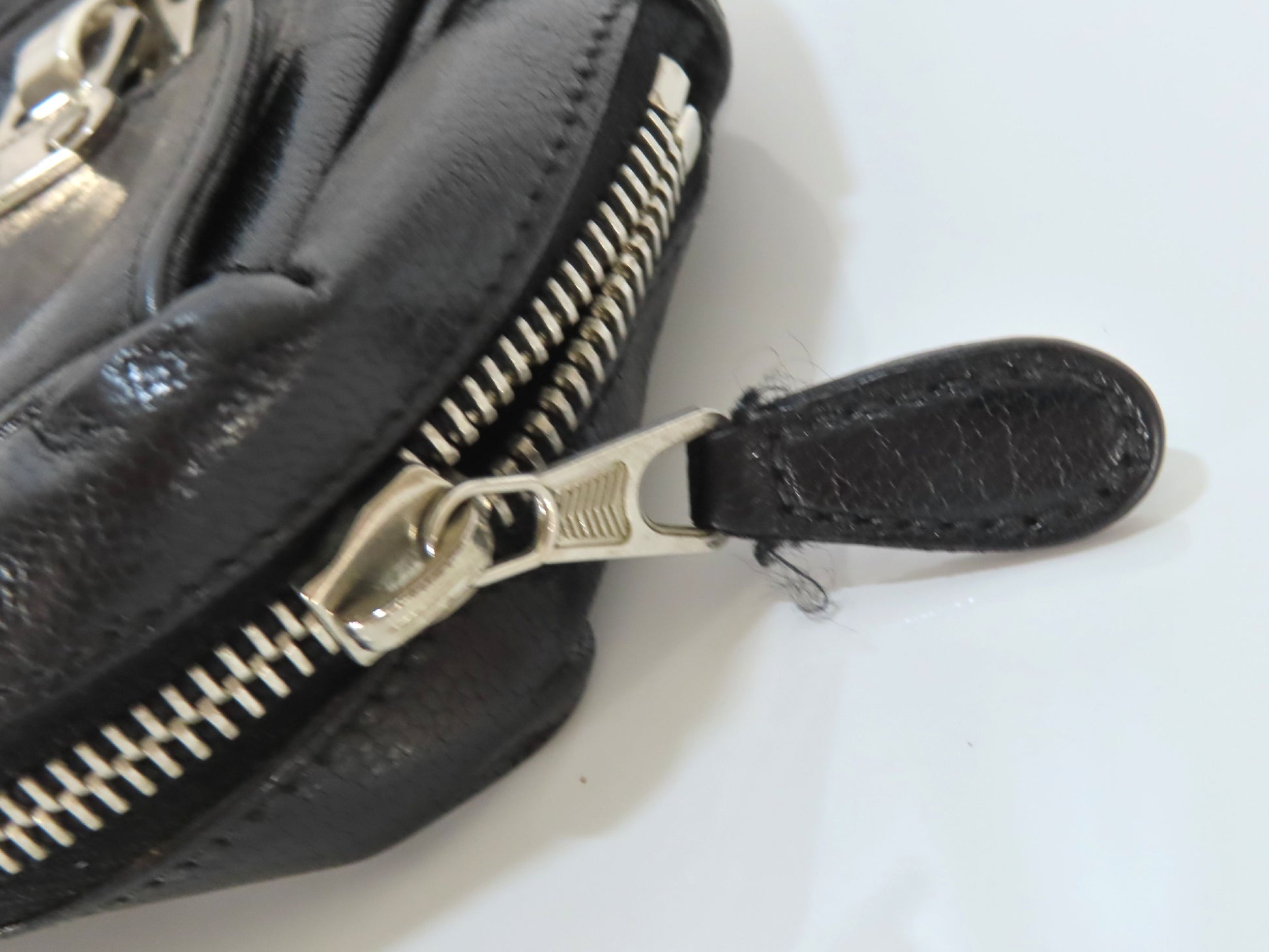 BALENCIAGA Clutch Bag Leather Black 182384 Bag